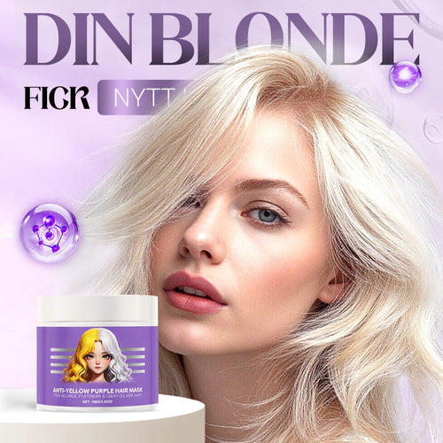 Anti-gulnande lila hårmask 💜 Säg adjö till röda höjdpunkter! 💜