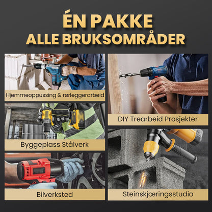 🔥2025 Hot Sale🔥Hög kvalitet 4-Flute Serrated Eccentric Drill Bit Set