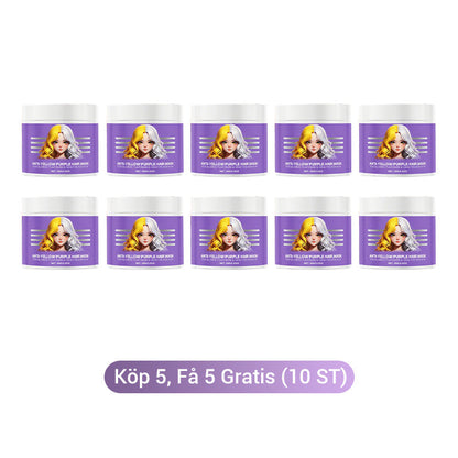 Anti-gulnande lila hårmask 💜 Säg adjö till röda höjdpunkter! 💜