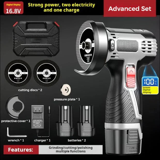 ⏳Tidsbegränsad Special🧰12V mini vinkelslip med kapskiva