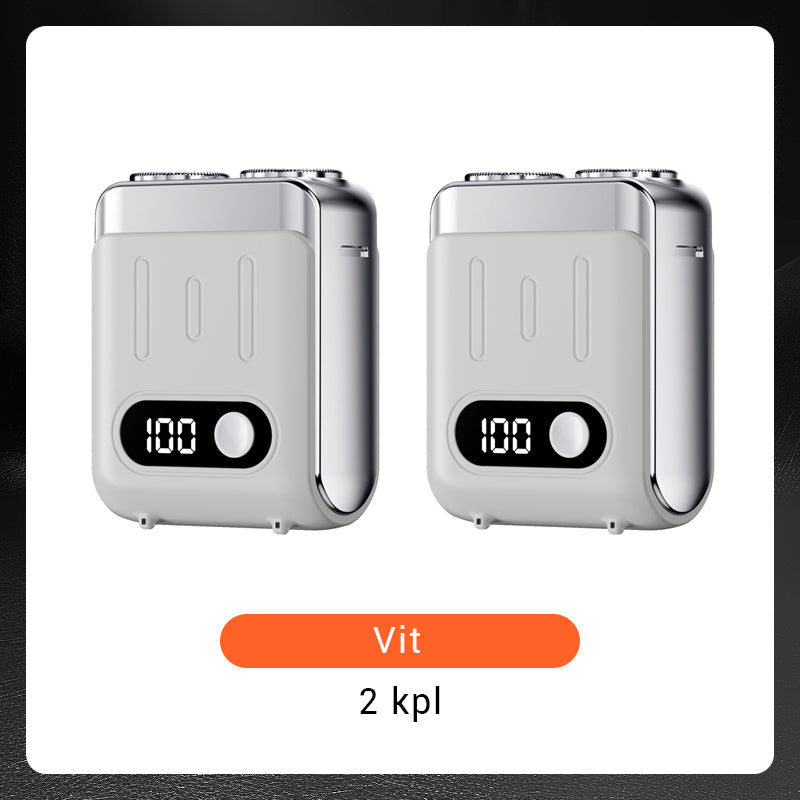 🔥Ny uppgradering🔥Bärbar Mini Roterande Elektrisk Rakapparat för Män