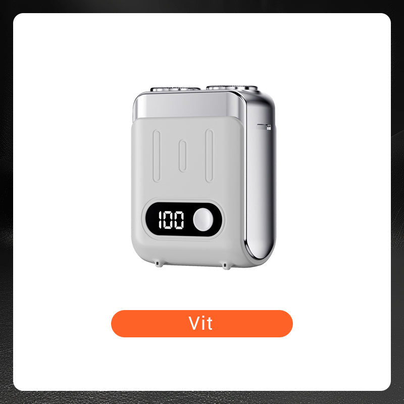 🔥Ny uppgradering🔥Bärbar Mini Roterande Elektrisk Rakapparat för Män