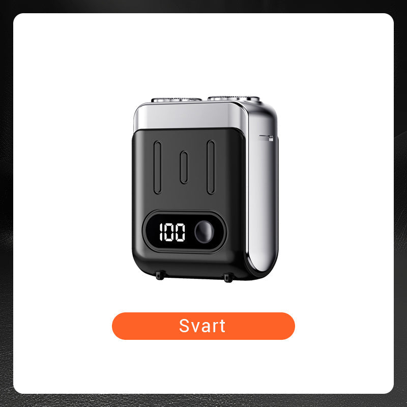 🔥Ny uppgradering🔥Bärbar Mini Roterande Elektrisk Rakapparat för Män