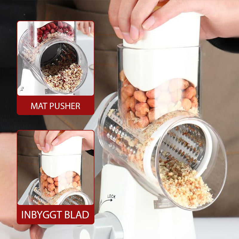 🥕Limiterad tid till halva priset-3 i 1 roterande osthyvel grönsaksrivare