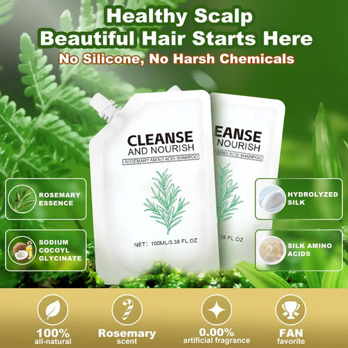 🧴 KÖP 2 FÅ 1 GRATIS! ✨ Slätt & glansigt hårshampoo - Naturlig tillväxt, djup reparation av hårfolliklar, sulfatfri formula för alla hårtyper 🌟📦