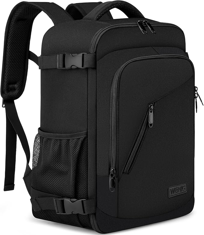 Ryggsäck Kabinväska perfekt för flygresa som Kabin-/Handbagage 20L 40x20x25cm med Laptopfack 14 tum , Svart