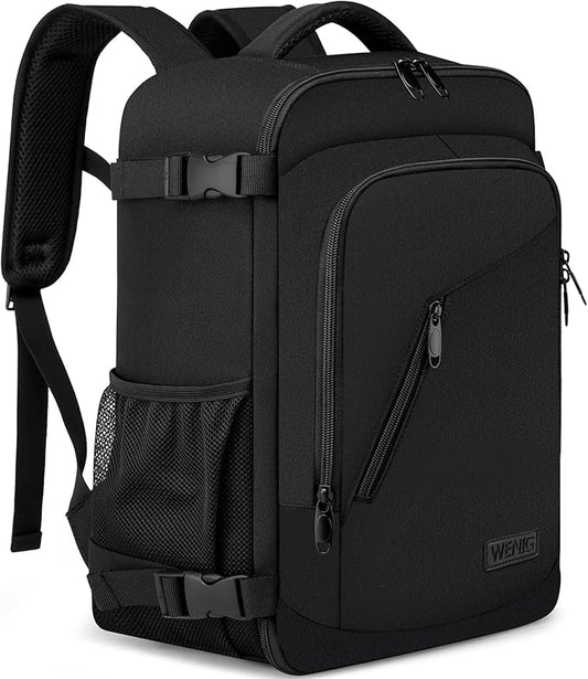Ryggsäck Kabinväska perfekt för flygresa som Kabin-/Handbagage 20L 40x20x25cm med Laptopfack 14 tum , Svart