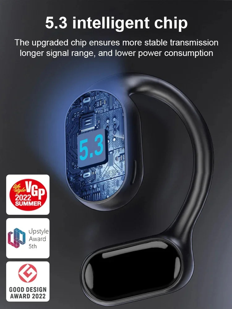 Luftledande hängande Bluetooth-hörlurar