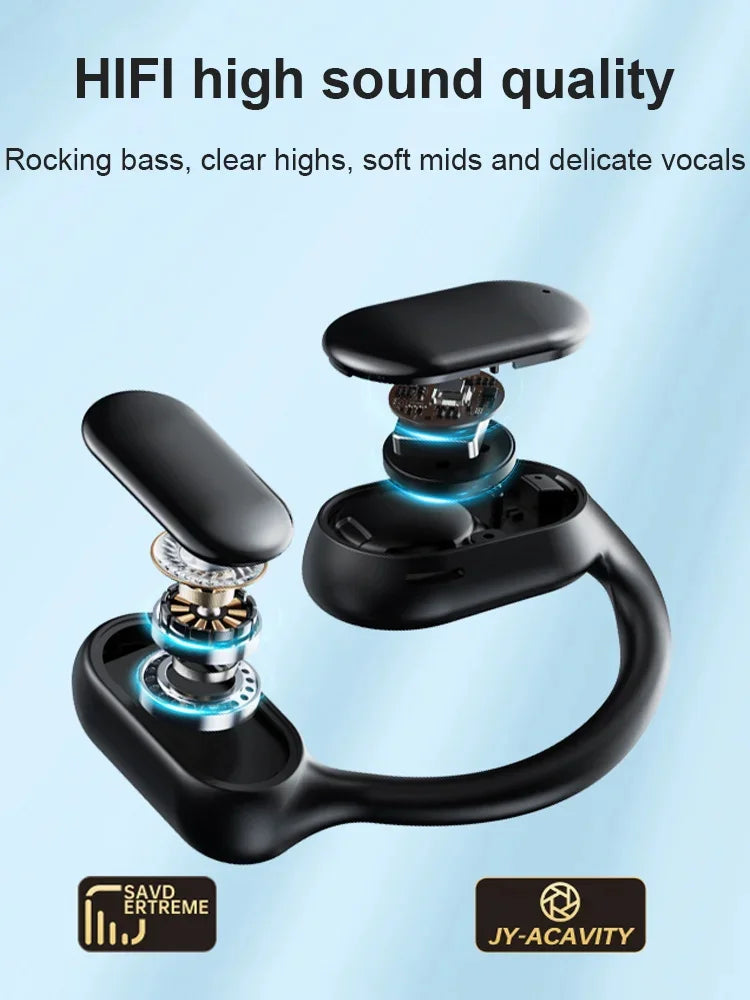 Luftledande hängande Bluetooth-hörlurar