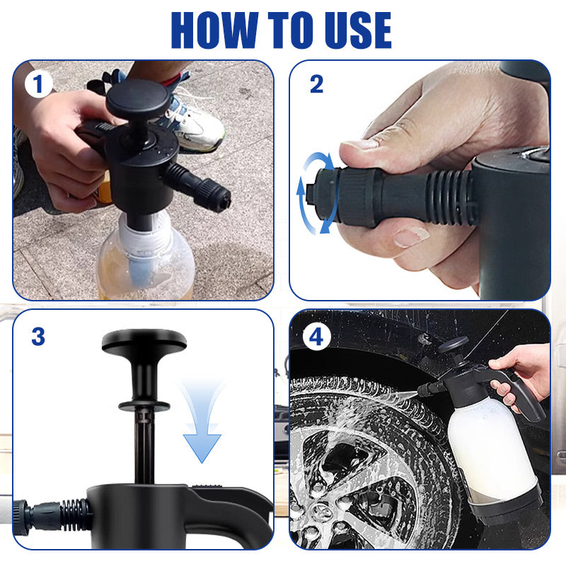 🔥2025 Varm försäljning💦2L pumpskumspruta för rengöring🎁Få den största rabatten i historien under en begränsad tid