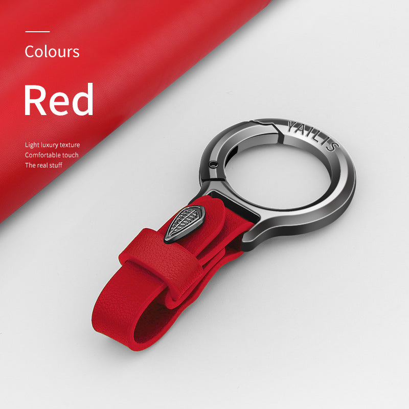 Lyxig Läder Bilnyckelring