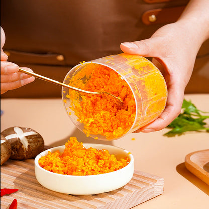 Sladdlös elektrisk minihackare för barnmat