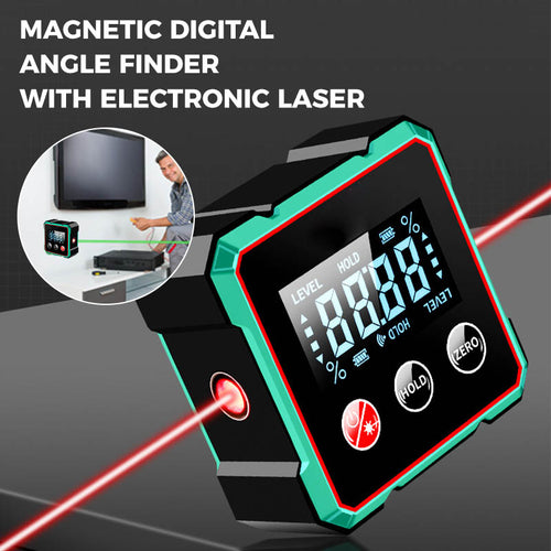 💥Varm försäljning 50% rabatt💥Magnetisk digital vinkelmätare med elektronisk laser🛠️