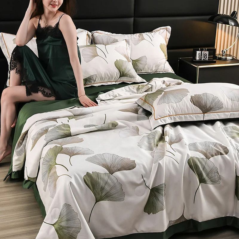 🌞Sommarrea - 50% rabatt🏆Floralt uppfriskande lakan (set om 4)