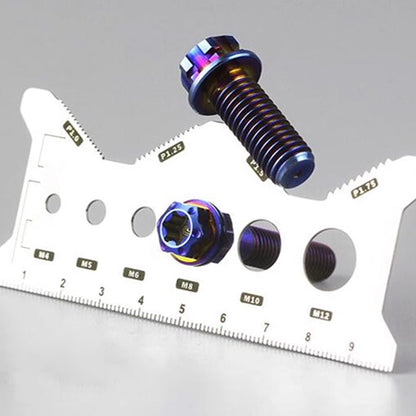 🔥Begränsad tid 24 timmar💥Hot Sale 58% rabatt🎉 Rostfritt stål dubbelsidig bultmätare kort  Framgång!