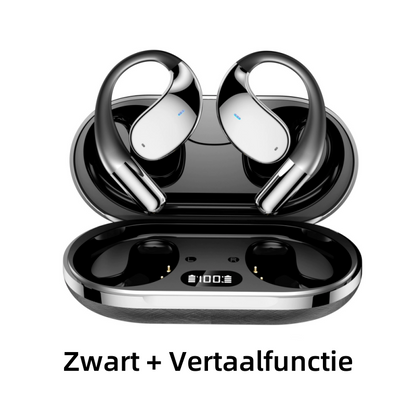 🎧✨ Trådlösa Öppna Öronshörlurar med LED-display