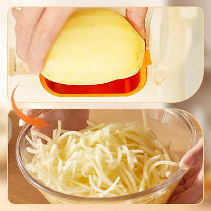🔥Det är superhett över hela internet🔥Multifunktionell elektrisk grönsaksskärare och rivare för köket