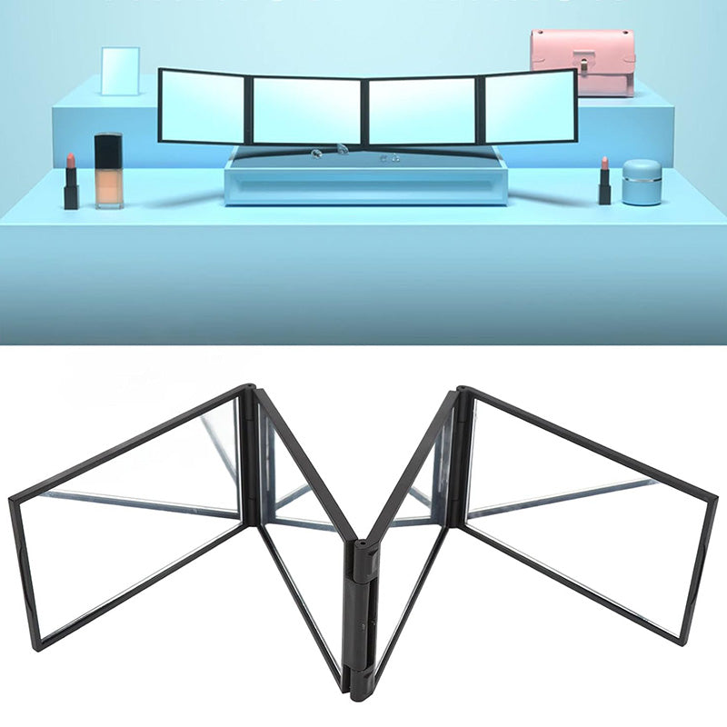 💥360°Fällbar spegel med flera vinklar för självklippning - huvud bakifrån tillgänglig